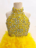 Custom Made Exquisite Teen Glitz Formal Dress Pageant with petticoat init - CupcakePageantDress