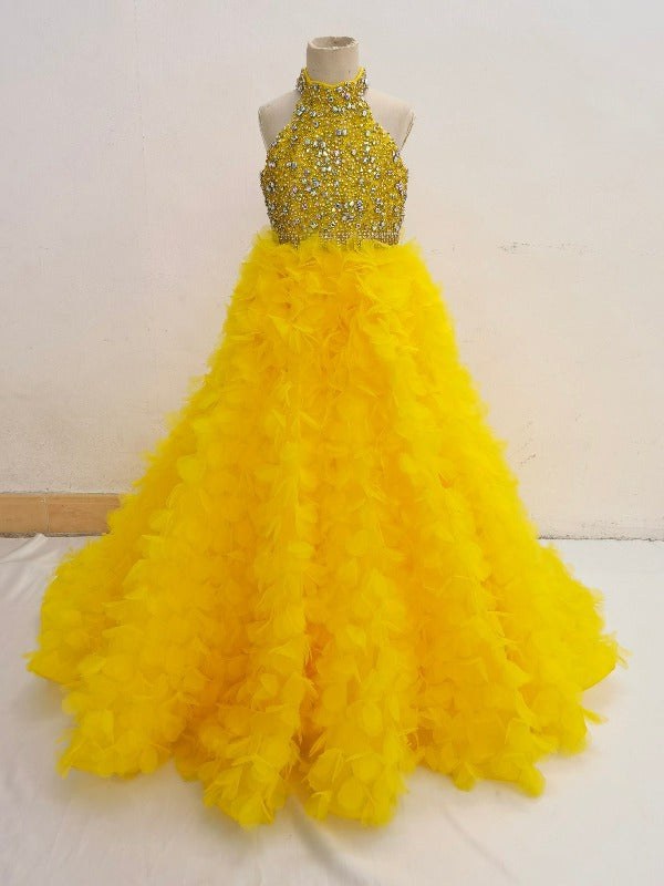 Custom Made Exquisite Teen Glitz Formal Dress Pageant with petticoat init