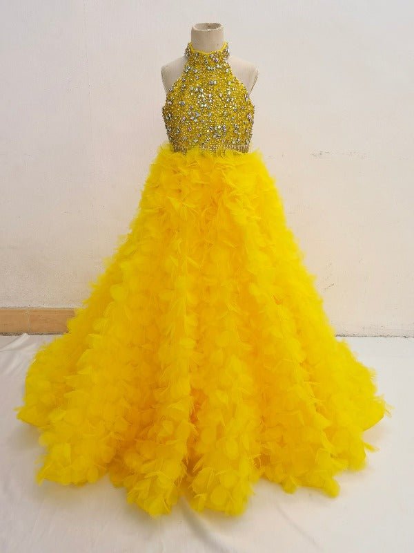 Custom Made Exquisite Teen Glitz Formal Dress Pageant with petticoat init - CupcakePageantDress