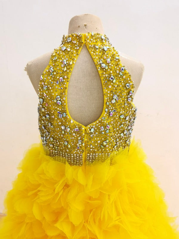 Custom Made Exquisite Teen Glitz Formal Dress Pageant with petticoat init