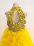 Custom Made Exquisite Teen Glitz Formal Dress Pageant with petticoat init - CupcakePageantDress