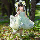 Enchanted Forest Princess Dress with Butterfly Wings