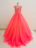 Custom Made Beaded Bodice Exquisite Teen's Formal Wear - CupcakePageantDress