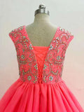 Custom Made Beaded Bodice Exquisite Teen's Formal Wear - CupcakePageantDress