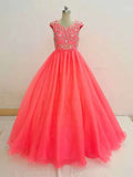 Custom Made Beaded Bodice Exquisite Teen's Formal Wear - CupcakePageantDress
