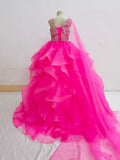 Custom Made Children's Fuchsia Pageant Ball Gown - CupcakePageantDress