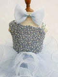 Glitzly Beaded Bodice Little Girl Cupcake Pagant Dress - CupcakePageantDress
