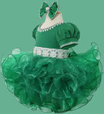 Little Girl/Children/Infant Green Cupcake Pageant Dress with Headbands - CupcakePageantDress