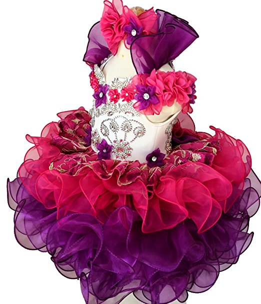 Beautiful Nations Glitz Cupcake Pageant Dress For Baby Girl/Toddler/Kids/Child