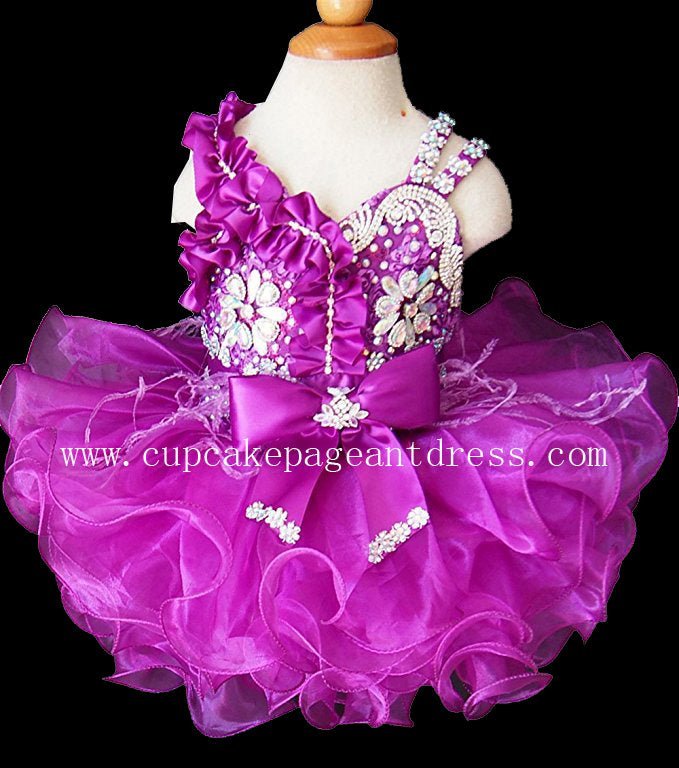 Beautiful National Glitz Beaded Bodice Baby Girls' Pageant Dress 0--5T - CupcakePageantDress