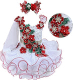 Glitz Beaded Bodice Little Girl/Baby Girl/Baby Miss Cupcake Pageant Dress - CupcakePageantDress