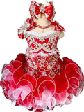 Glitz Beaded Bodice Little Girl/Baby Girl/Baby Miss Pageant Dress - CupcakePageantDress