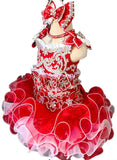 Glitz Beaded Bodice Little Girl/Baby Girl/Baby Miss Pageant Dress - CupcakePageantDress
