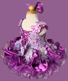 Infant/Toddler/Child/Baby Girl Glitz Purple Jennifer Wu Pageant Dress - CupcakePageantDress