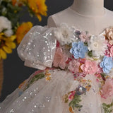 Little Princess Dress with Beaded Bodice for bithday - CupcakePageantDress