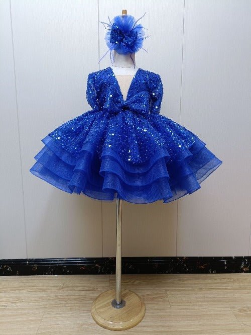 Glitz Beaded Bodice Baby Miss Baby Doll Royal Pageant Dress - CupcakePageantDress
