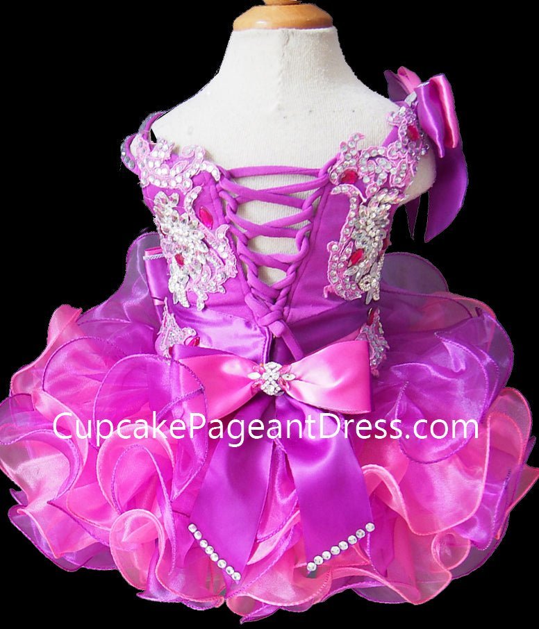 Beautiful Nations Beaded Bodice Little Girl/Baby Miss/Baby Girl Cupcake Pageant Dress - CupcakePageantDress