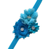 15 color available Girl Baby Kids Toddler Infant Flower Rhinestone Headband Hair Accessories Band - CupcakePageantDress