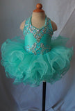 Mint Beaded Bodice Little Baby/Toddler/Infant/Newborn Cupcake Pageant Dress