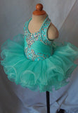 Mint Beaded Bodice Little Baby/Toddler/Infant/Newborn Cupcake Pageant Dress - CupcakePageantDress