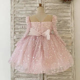 Baby Girls Pageant Dress with Beaded Bodice for birthday