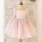 Baby Girls Pageant Dress with Beaded Bodice for birthday