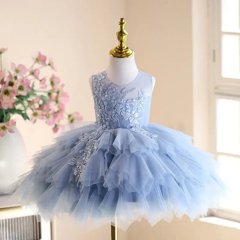 Featuring Exquisite Floral Detail and Layered Tulle - CupcakePageantDress