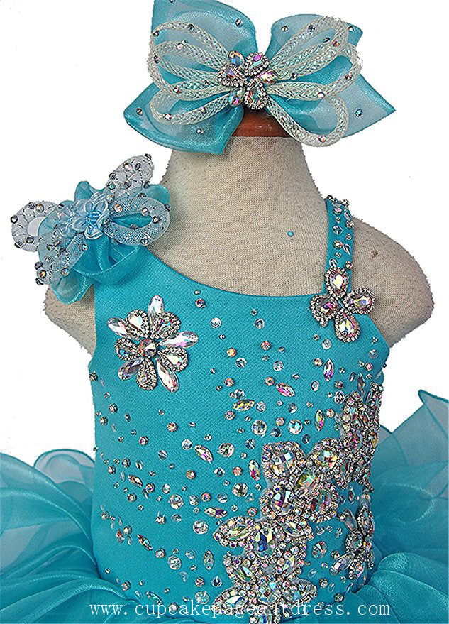 Glitz Beaded Bodice Little Princess Cupcake Pageant Dress ...