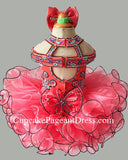 Glitz Beaded Bodice Little Girls/Infant/Toddler/Newborn Cupcake Nations Pageant Dress - CupcakePageantDress