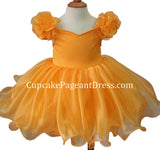 Little Girls/Toddler/Baby Girl Natural Baby Doll Pageant Dress - CupcakePageantDress