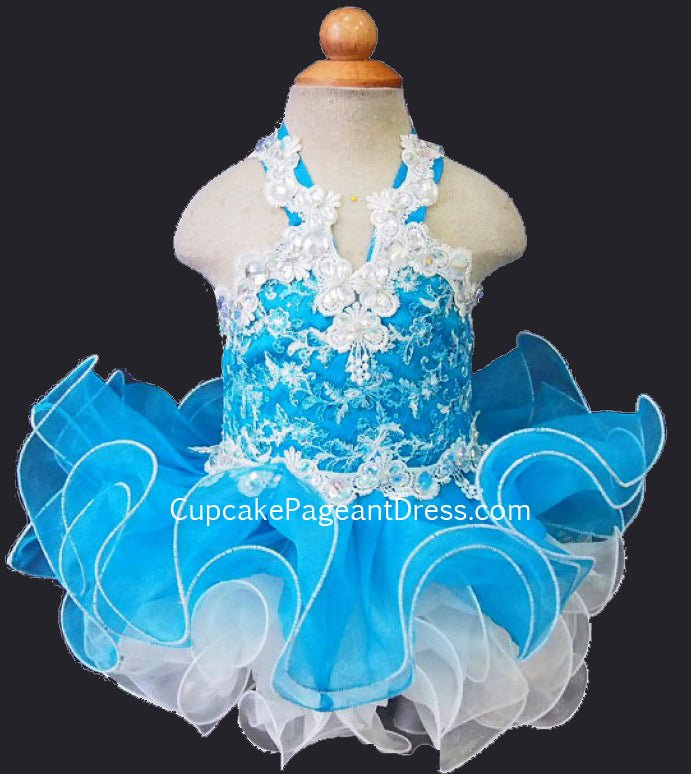 Glitz Sequin Lace Little Girls/Baby Girl/Toddler Cupcake Pageant Dress - CupcakePageantDress