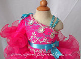 One Shoulder Lace Kids Cupcake Pageant Dress For Gifts,New Year - CupcakePageantDress