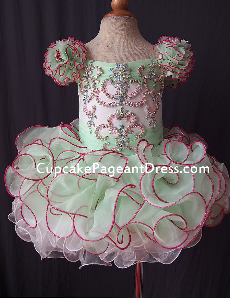 Beautiful New Baby Girl Jennifer Wu Glitz Pageant Dress - CupcakePageantDress