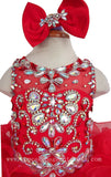Little Princess Glitz Nationals Cupcake Pageant Dress With Hairbow - CupcakePageantDress