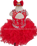 Little Princess Glitz Nationals Cupcake Pageant Dress With Hairbow - CupcakePageantDress