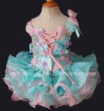 Glitz Beaded Bodice Lace Little Princess Nations Cupcake Pageant Dress - CupcakePageantDress