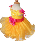 Little Baby/Kids Yellow Natural Baby Doll Pageant Dress - CupcakePageantDress