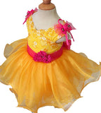 Little Baby/Kids Yellow Natural Baby Doll Pageant Dress - CupcakePageantDress