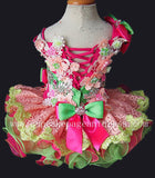 Stunning Beaded Lace Little Princess Nations Cupcake Pageant Dress - CupcakePageantDress