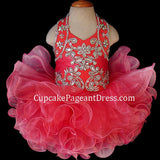 Custom Made Beaded Bodice Little Girls/Baby Girl Glitz Pageant Dress - CupcakePageantDress