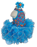 Halter Beaded Bodice Little Girls/Toddler/Kids/Baby Girls Cupcake Pageant Dress - CupcakePageantDress