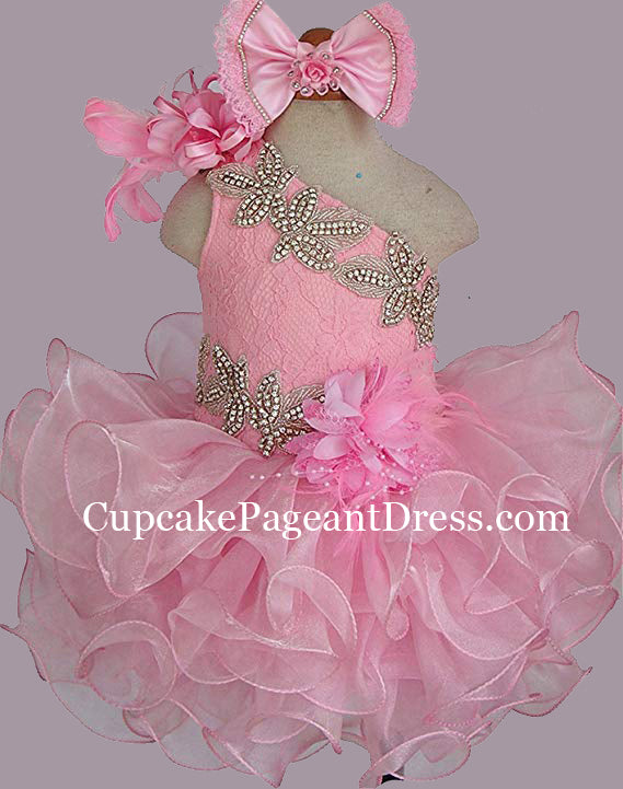 Little Baby Nations Glitz Cupcake Pageant Dress With Hair Bow - CupcakePageantDress
