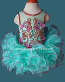 Glitz Beaded Bodice Little Girls/Toddler/Baby Girl Cupcake Pageant Dress - CupcakePageantDress