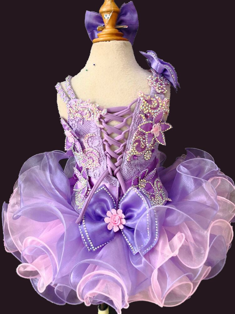 New Two pieces Infant/toddler/baby/children/kids Girl's glitz Pageant evening/prom Dress/clothing - CupcakePageantDress