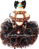 Stunning Infant/Little Girl/Toddler/kids Glitz Cupcake Pageant Dress With Hair Bow - CupcakePageantDress