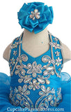 Glitz Beaded Bodice Little Girls/Toddle/Baby Girl Cupcake Pageant Dress - CupcakePageantDress