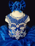 Little Princess/Baby Girl  Royal Blue Glitz Cupcake Pageant Dress - CupcakePageantDress
