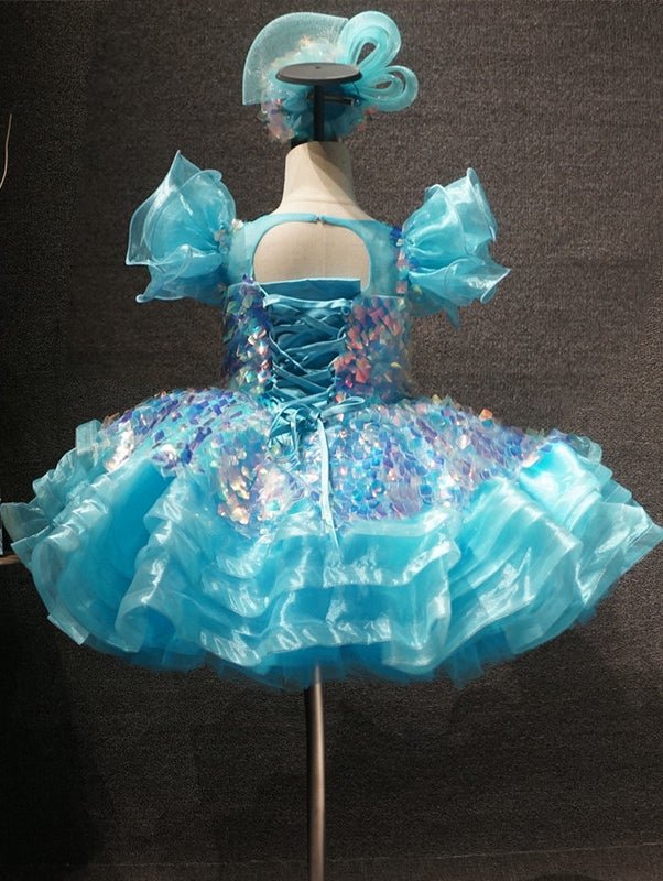 Glitz Beaded Bodice Little Girl/Toddler/Baby Miss Pageant Dress - CupcakePageantDress
