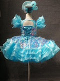 Glitz Beaded Bodice Little Girl/Toddler/Baby Miss Pageant Dress - CupcakePageantDress