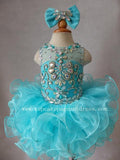 Glitz Beaded Bodice Little Girls' Naturals Cupcake Pageant Dress - CupcakePageantDress